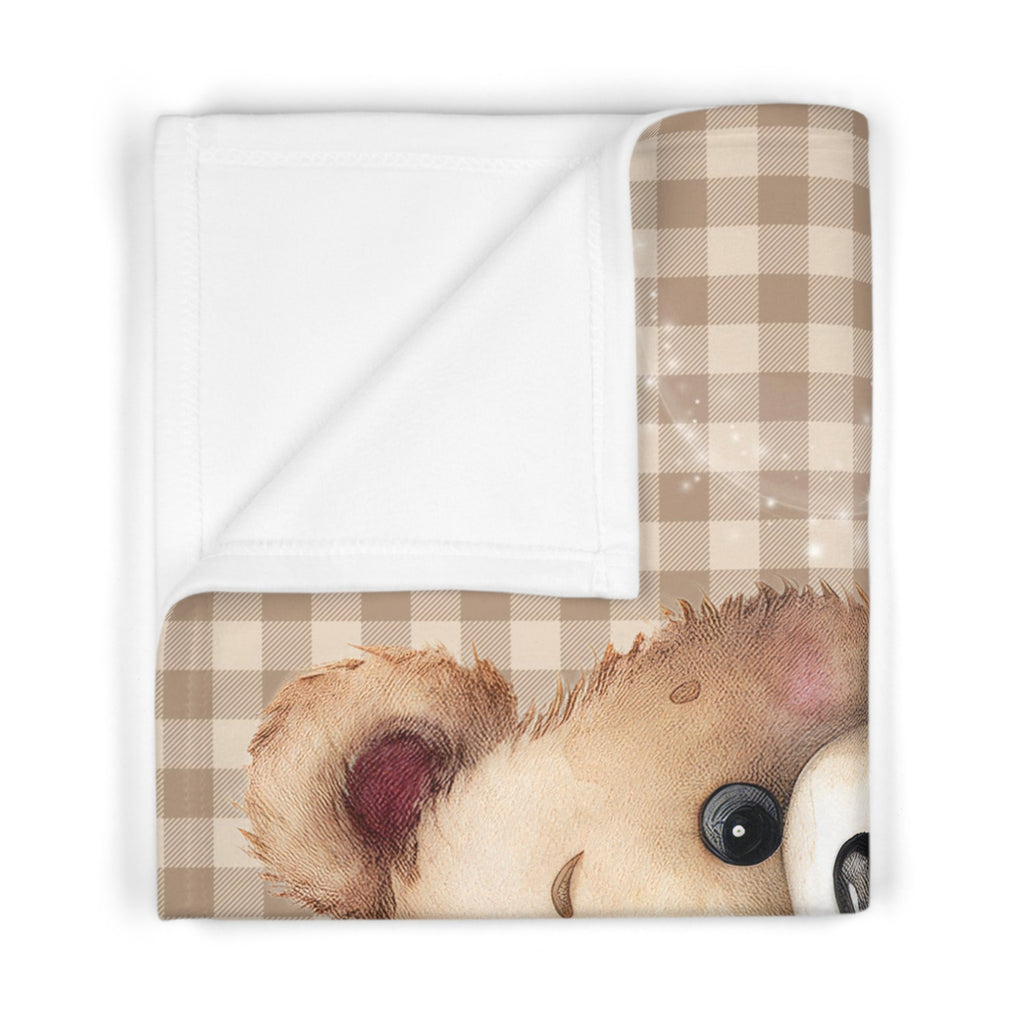Personalized Teddy Bear Baby Blanket