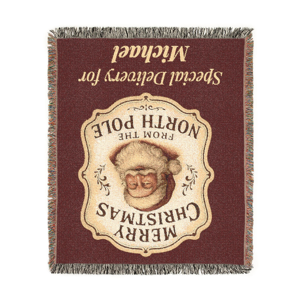 Personalized Special Delivery Santa Blanket