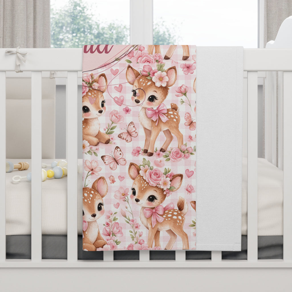 Personalized You Are So Deerly Loved Baby Blanket