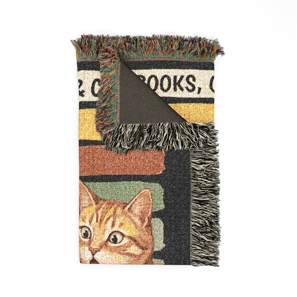 Personalized Books, Coffee & Cats Blanket