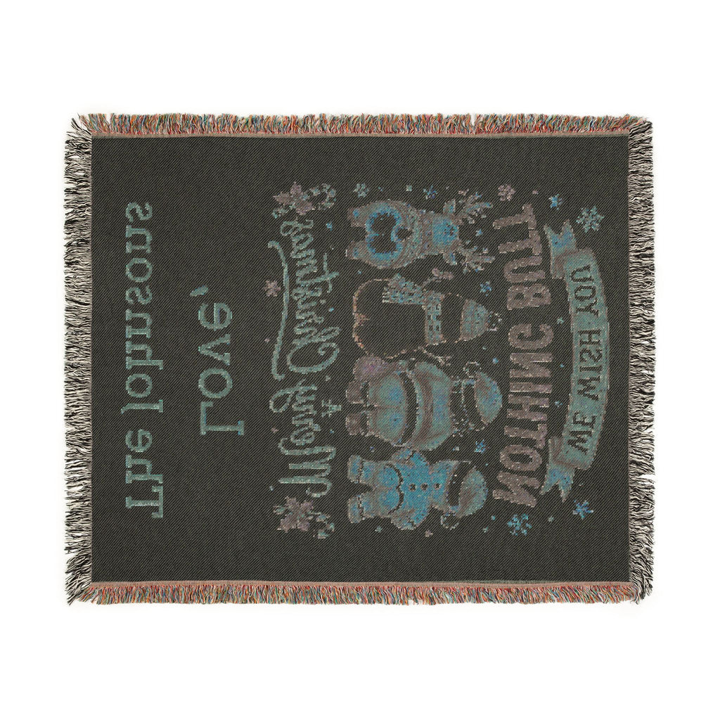 Personalized Nothing Butt Christmas Family Blanket
