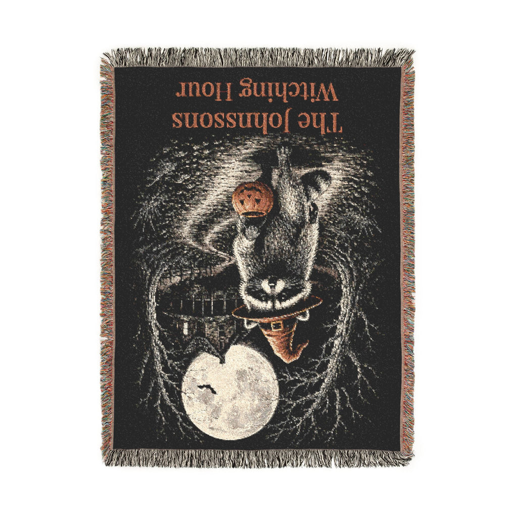 Personalized Witching Hour Raccoon Family Blanket