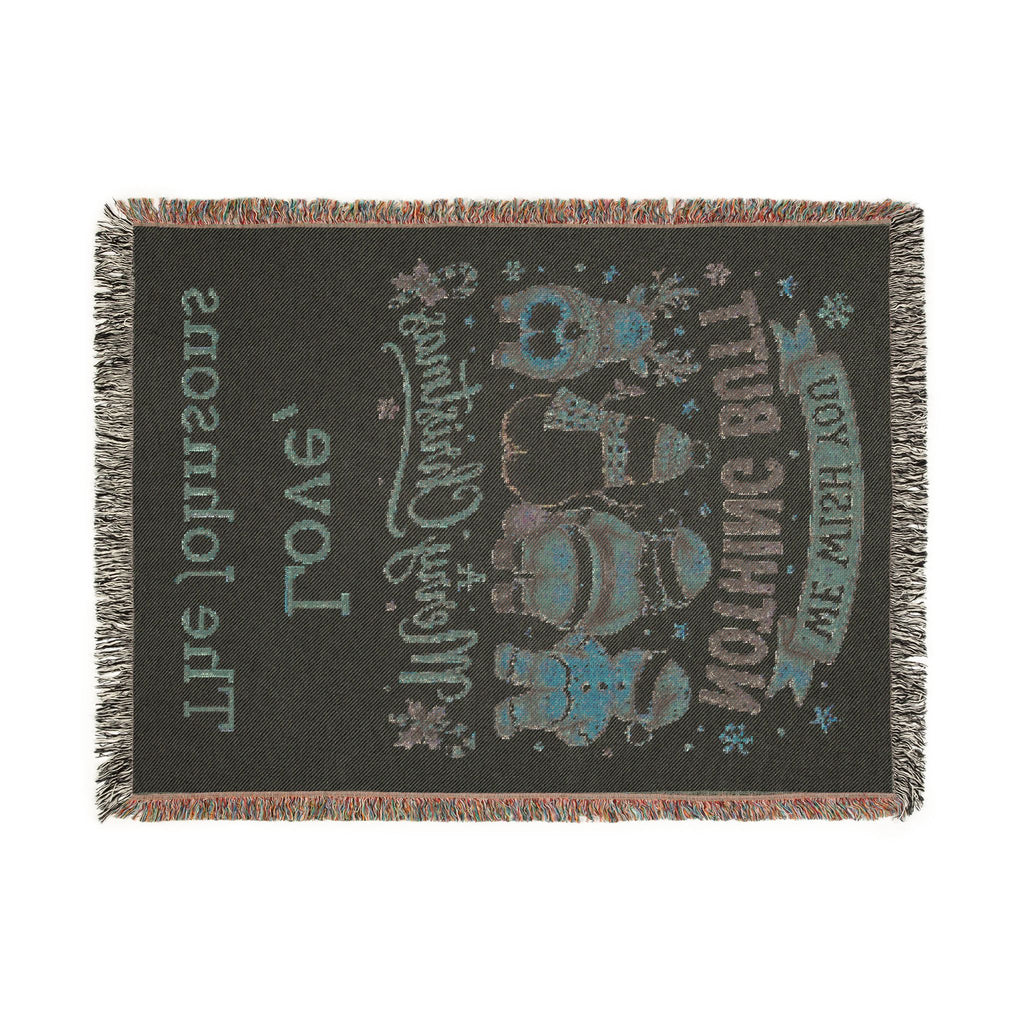 Personalized Nothing Butt Christmas Family Blanket