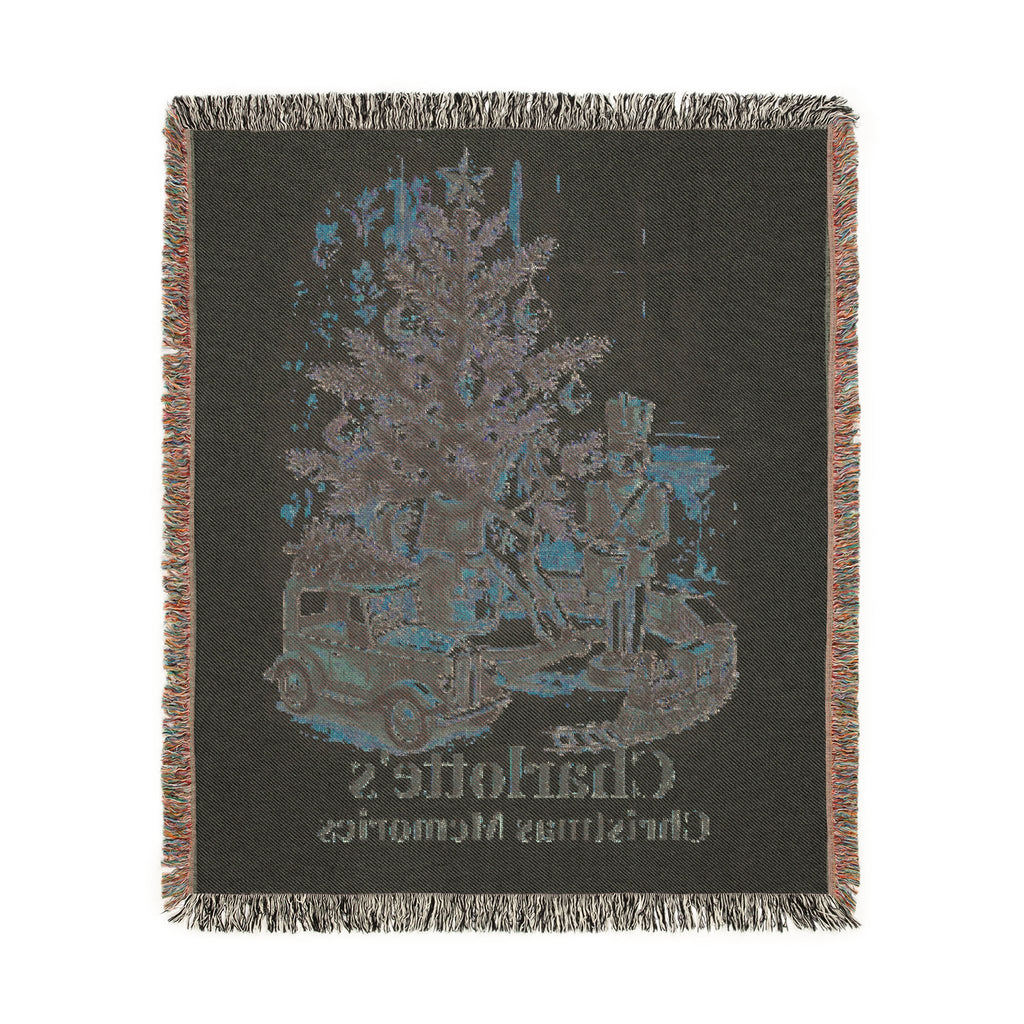 Personalized Christmas Memories Woven Throw Blanket