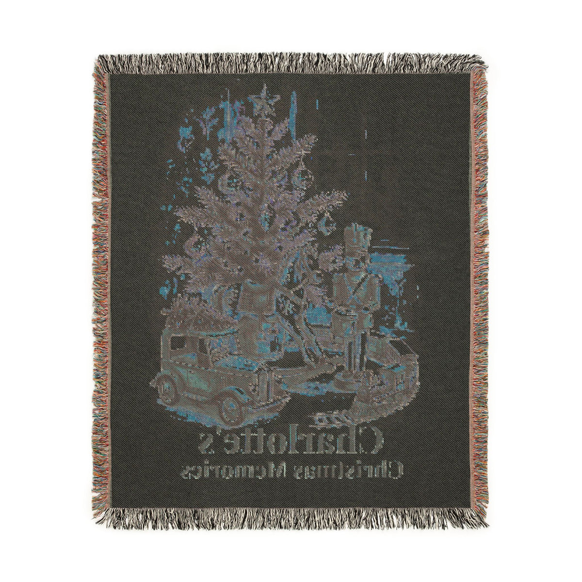Personalized Christmas Memories Woven Throw Blanket