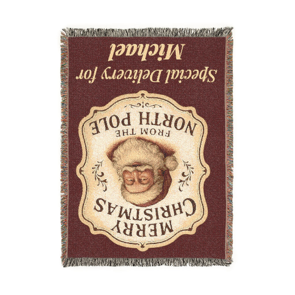 Personalized Special Delivery Santa Blanket