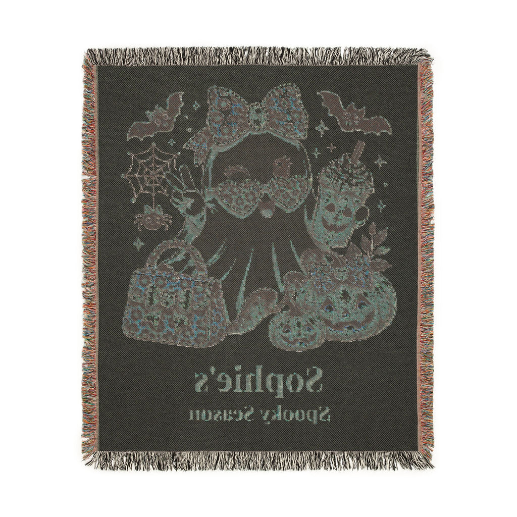 Personalized Spooky Season Glam Ghost Blanket