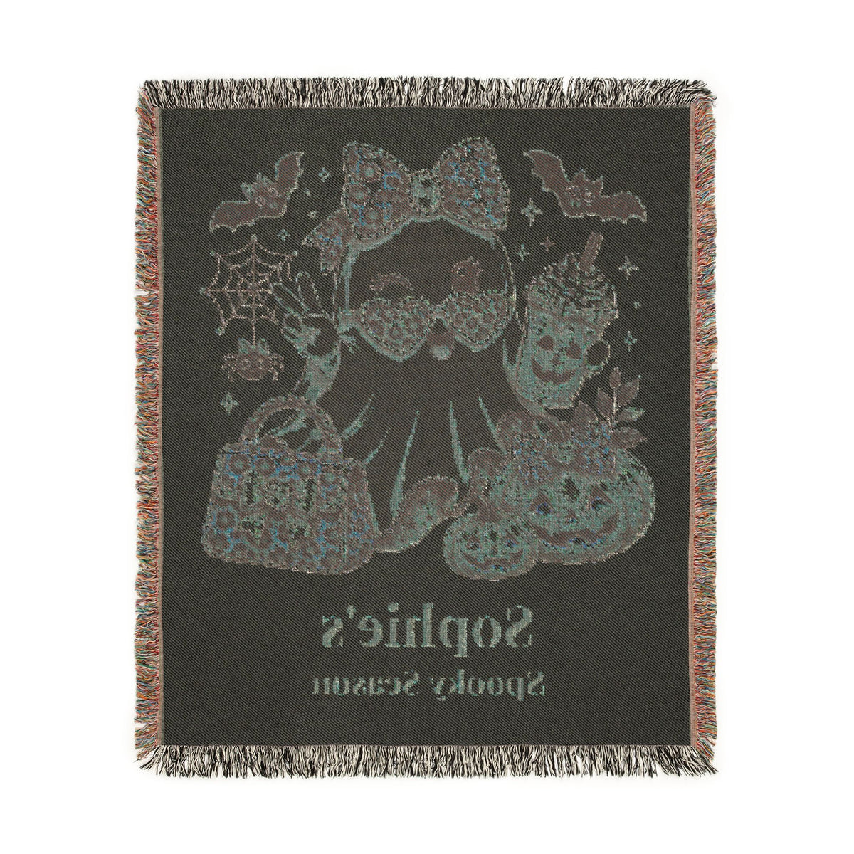 Personalized Spooky Season Glam Ghost Blanket