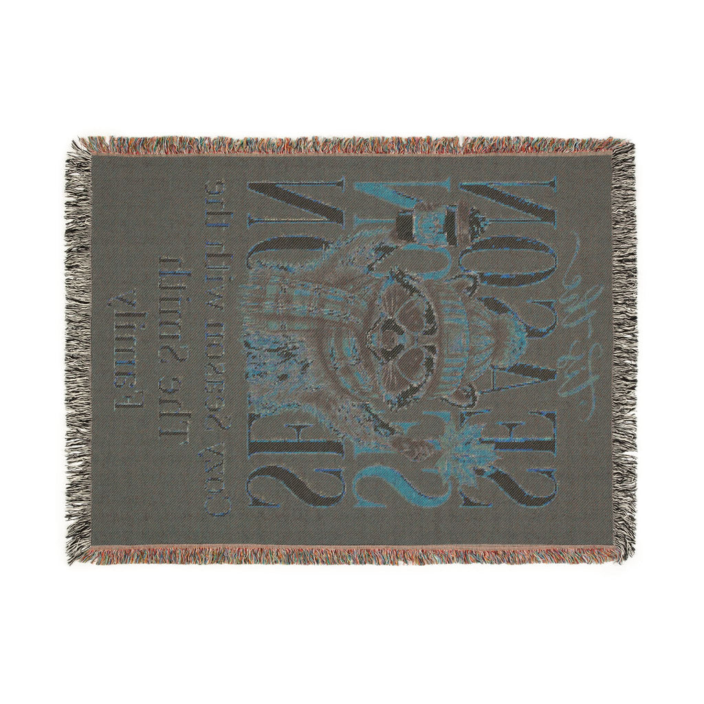 Personalized 'Tis the Season Raccoon Family Blanket