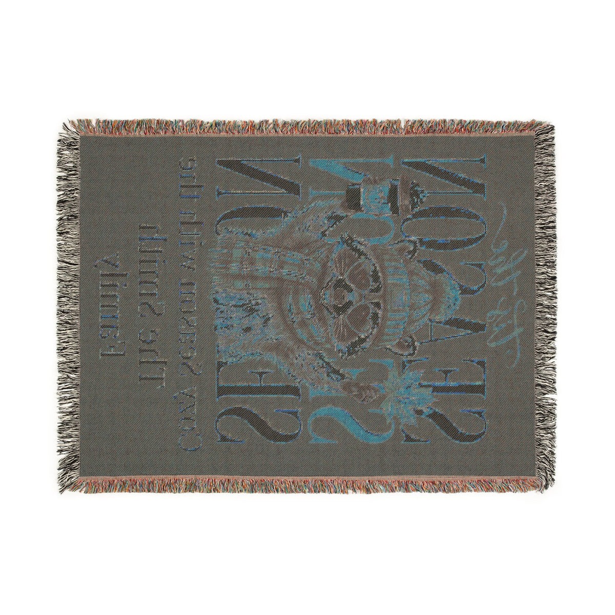 Personalized 'Tis the Season Raccoon Family Blanket