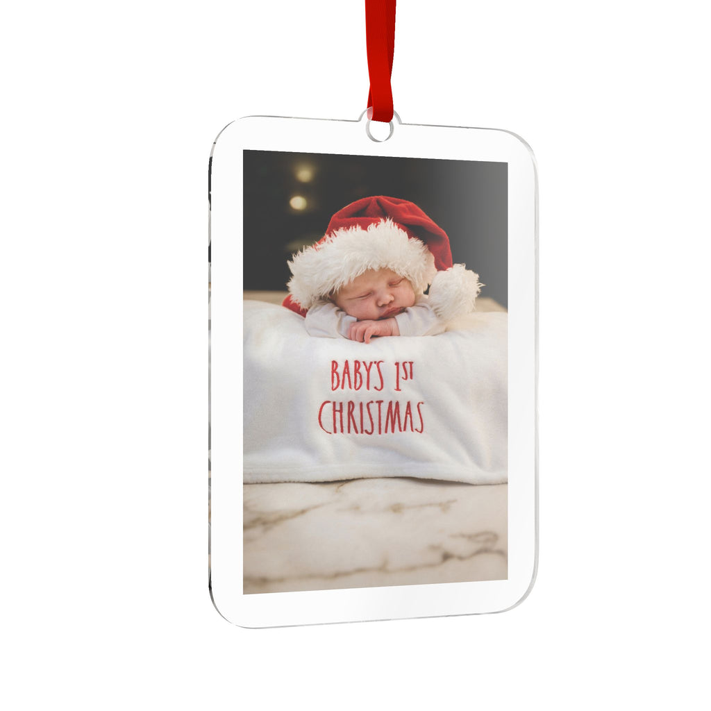 Personalized Baby's First Christmas Photo Ornament