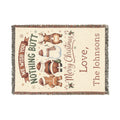 Personalized Nothing Butt Christmas Family Blanket