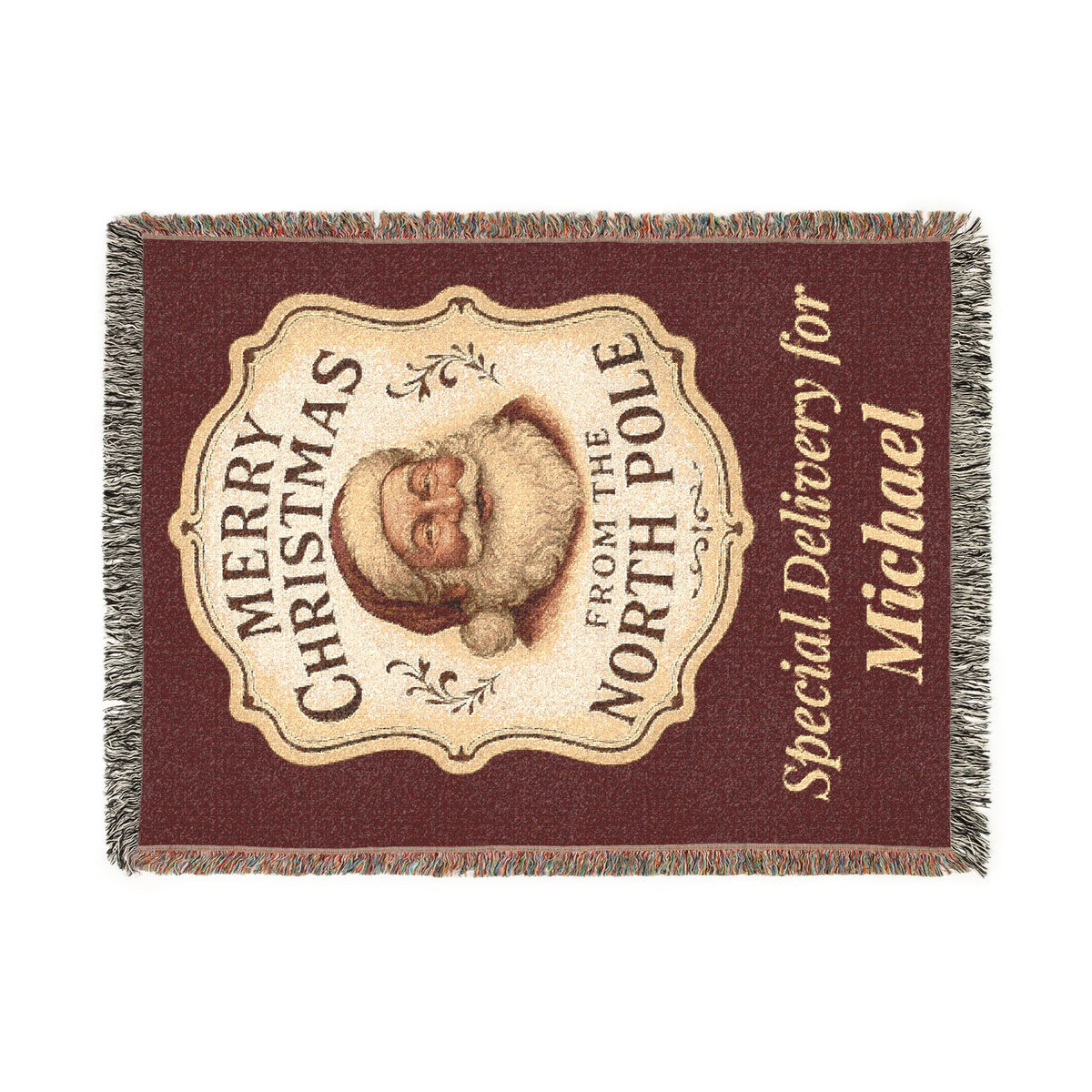 Personalized Special Delivery Santa Blanket
