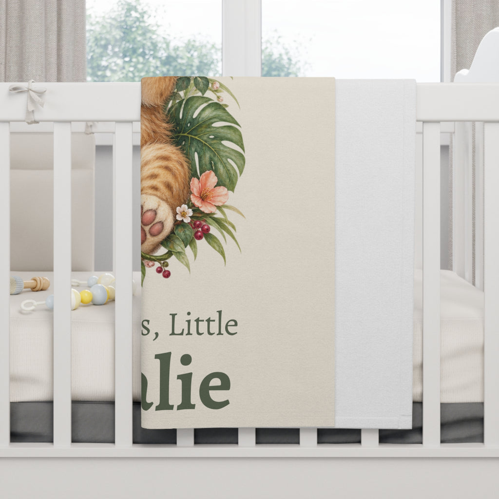 Personalized Sweet Dreams Lion Baby Blanket