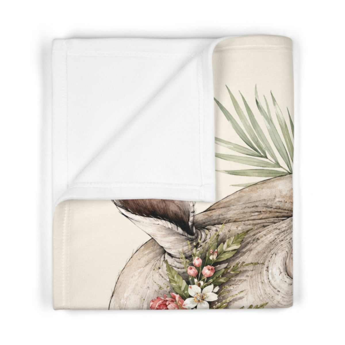 Personalized Rhino Baby Blanket