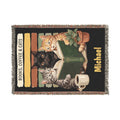 Personalized Books, Coffee & Cats Blanket