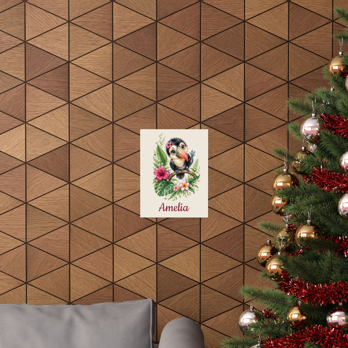 Personalized Toucan Nursery Poster