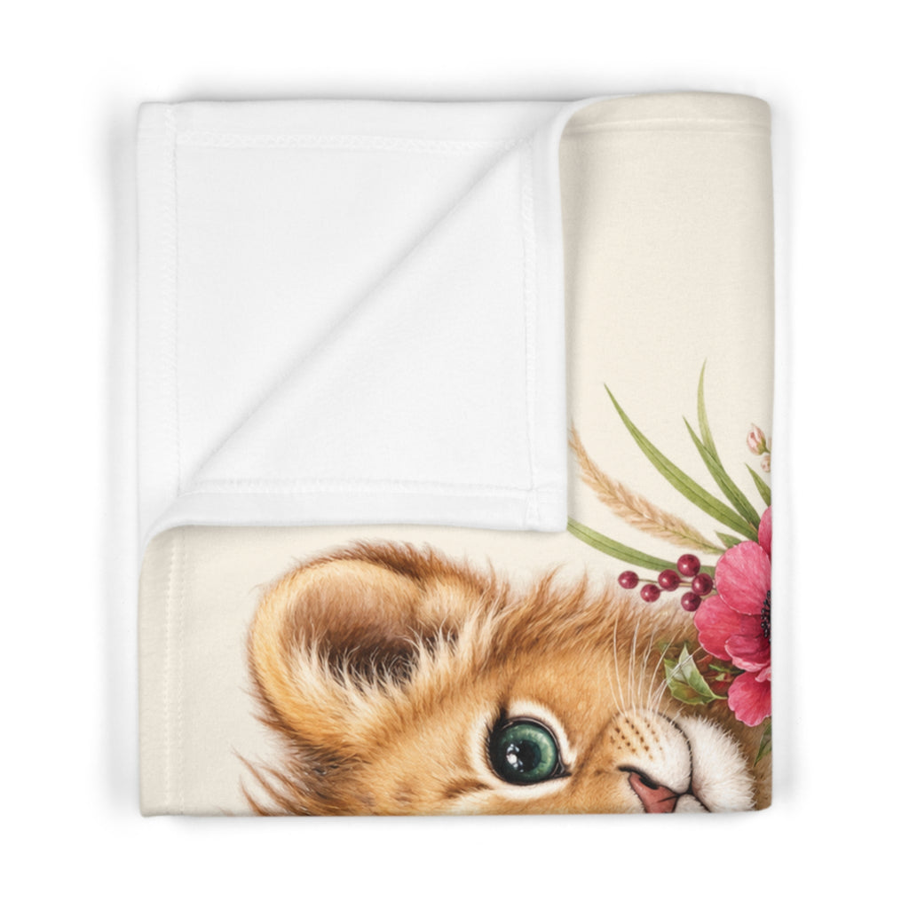 Personalized Sweet Dreams Lion Baby Blanket