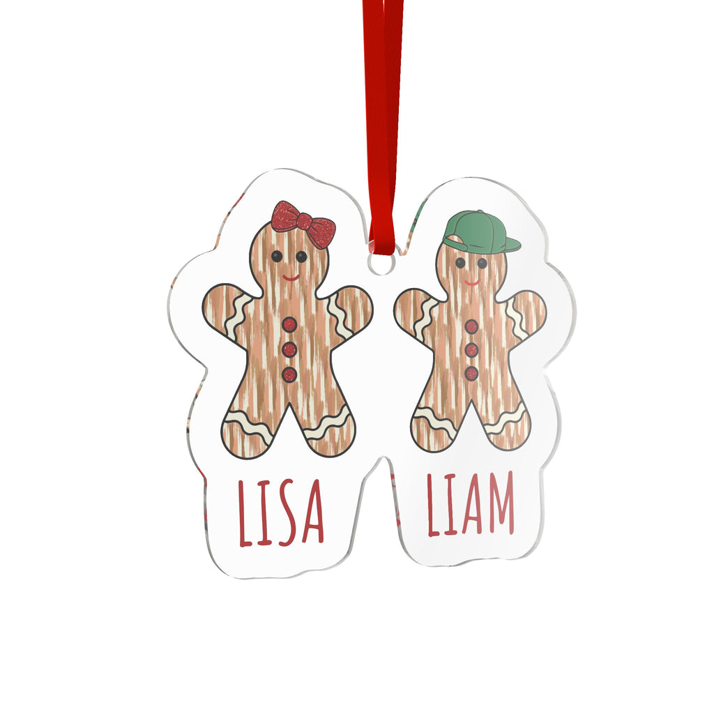 Personalized Gingerbread Siblings Ornament