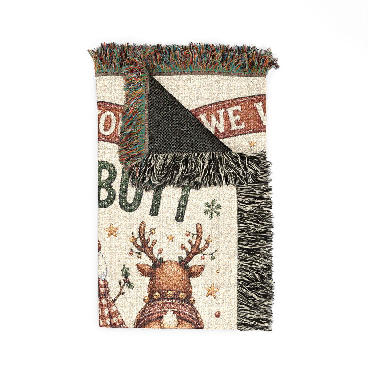 Personalized Nothing Butt Christmas Family Blanket