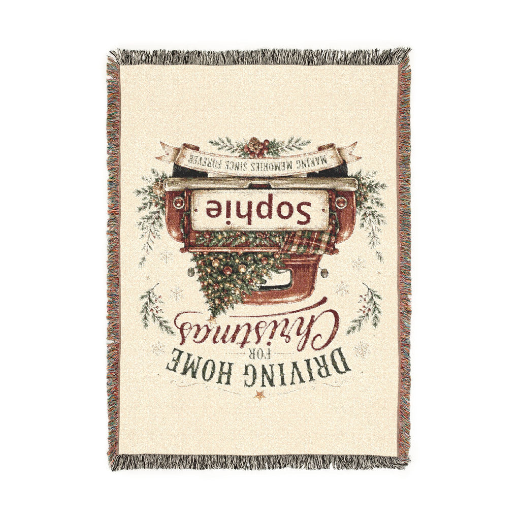 Personalized Driving Home for Christmas Blanket