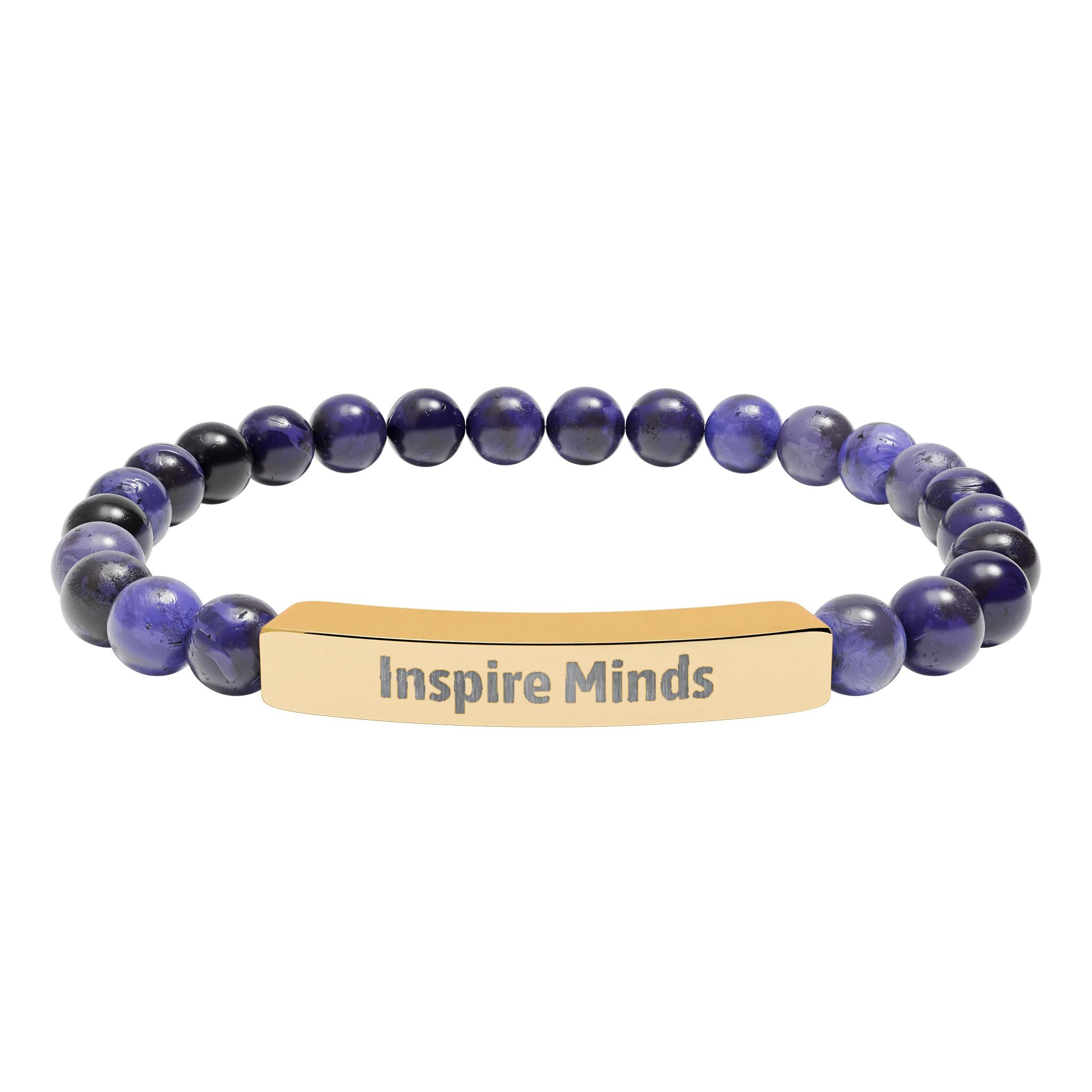 Inspire Minds Engraved Bar Bracelet