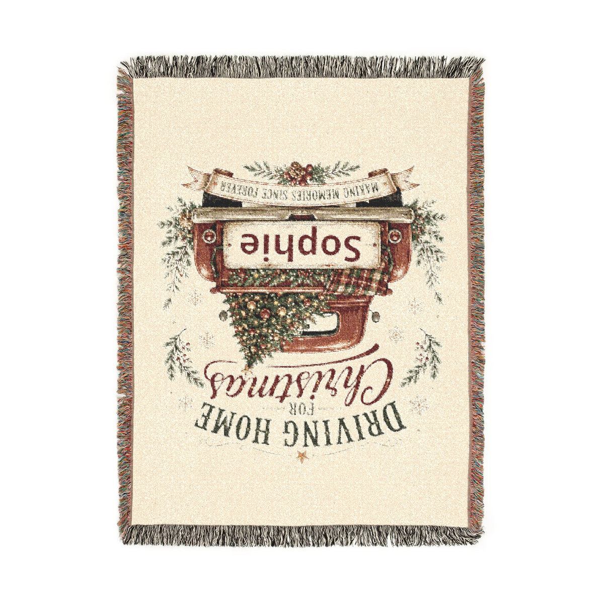 Personalized Driving Home for Christmas Blanket