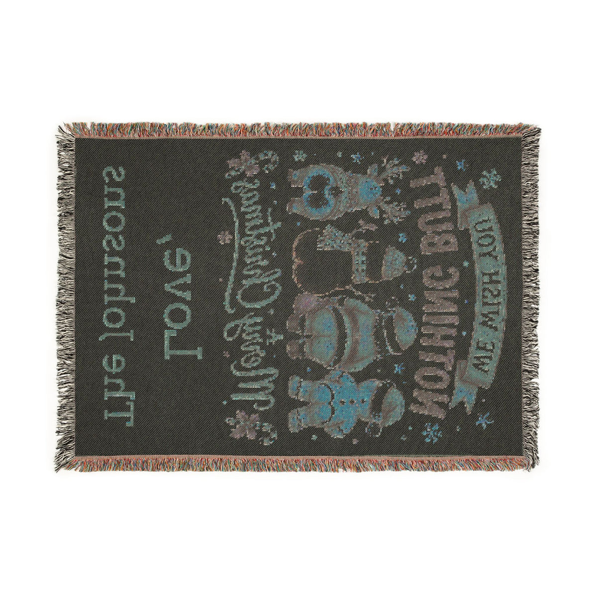 Personalized Nothing Butt Christmas Family Blanket