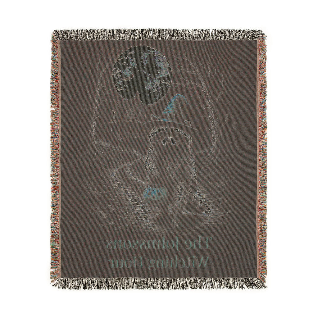 Personalized Witching Hour Raccoon Family Blanket