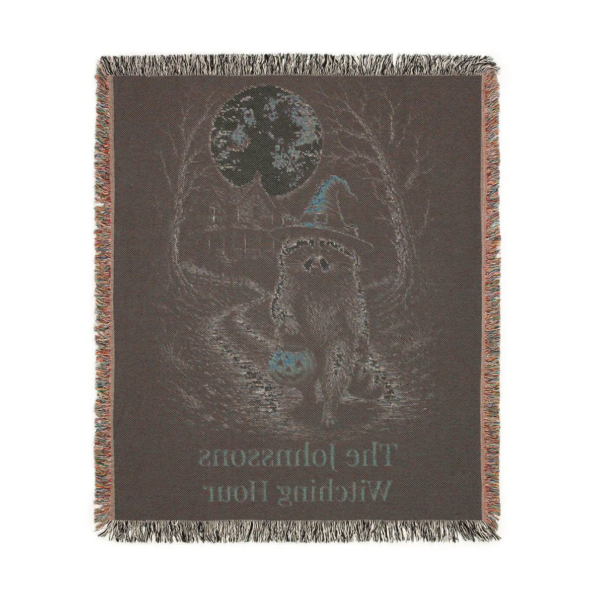 Personalized Witching Hour Raccoon Family Blanket