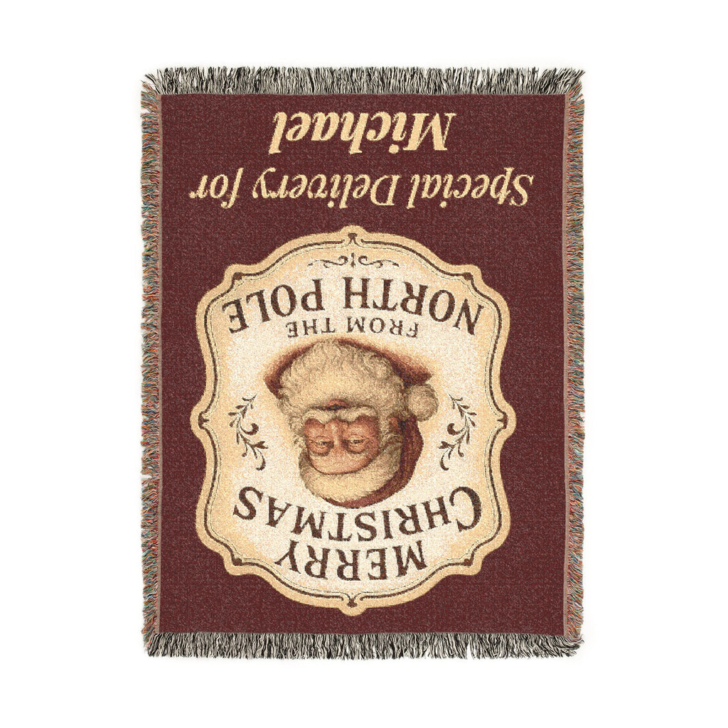 Personalized Special Delivery Santa Blanket