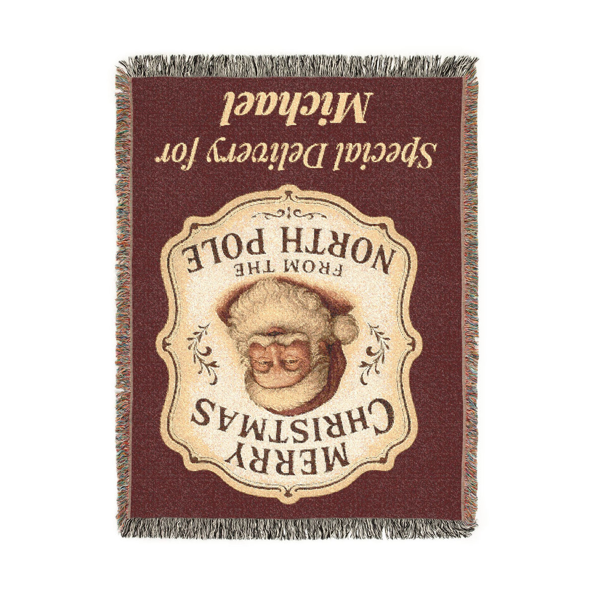 Personalized Special Delivery Santa Blanket