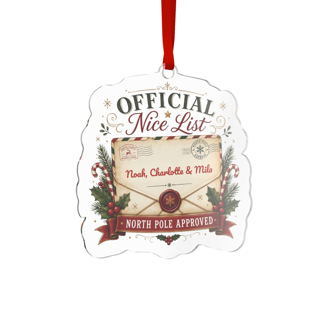 Personalized Official Nice List Ornament