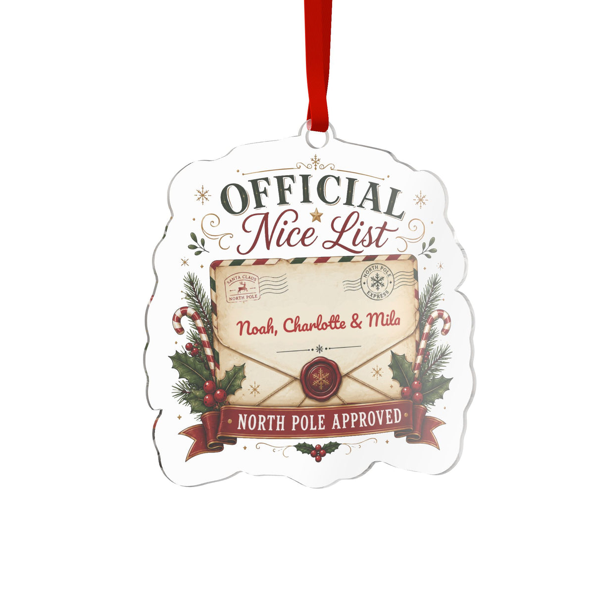 Personalized Official Nice List Ornament