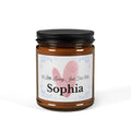 Personalised self-love candle – A Little Luxury Just For Me, white label with pink heart