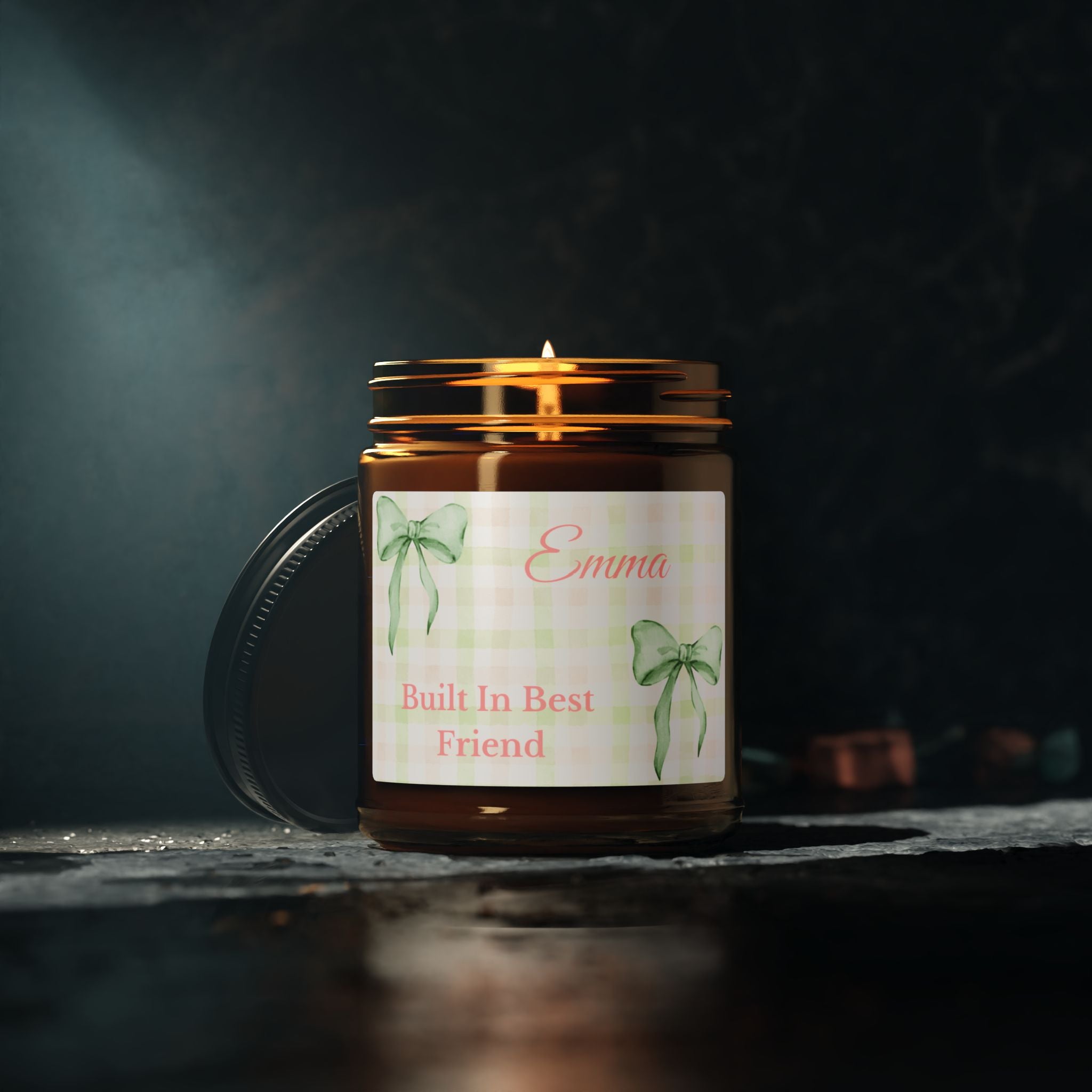 Built In Best Friend personalised candle extra lifestyle – birthday gift for sister