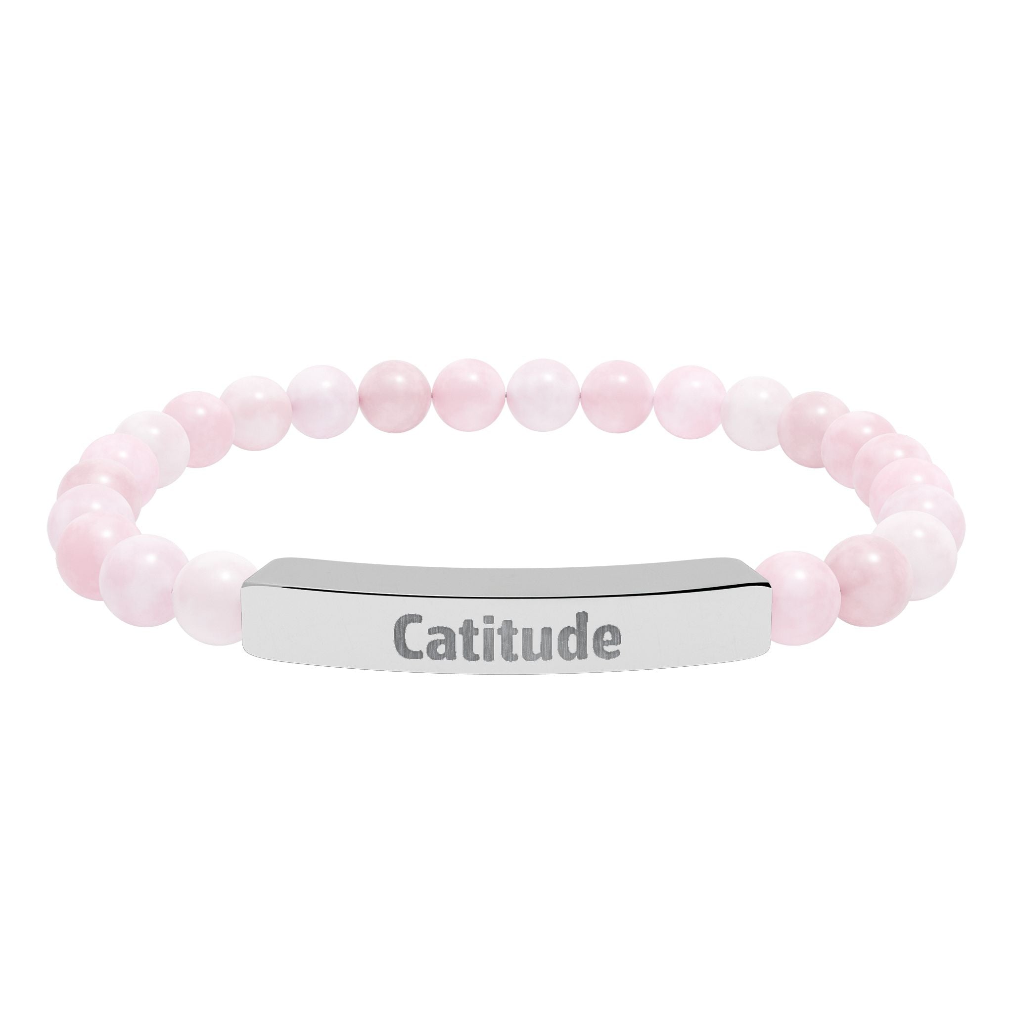 Available stone bead color options for the engraved bracelet