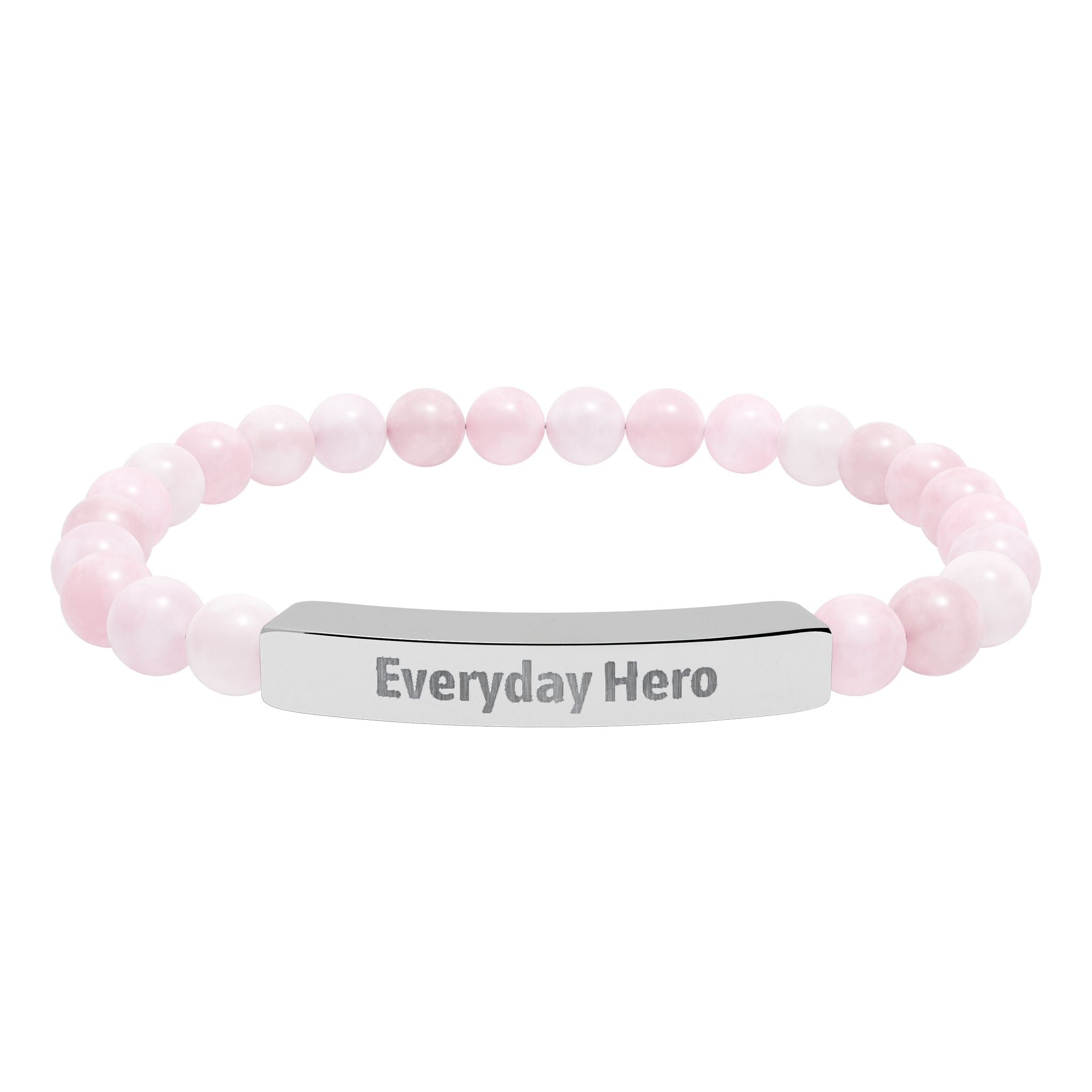 Available stone bead color options for the engraved bracelet