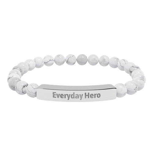 Everyday Hero bracelet worn on a wrist