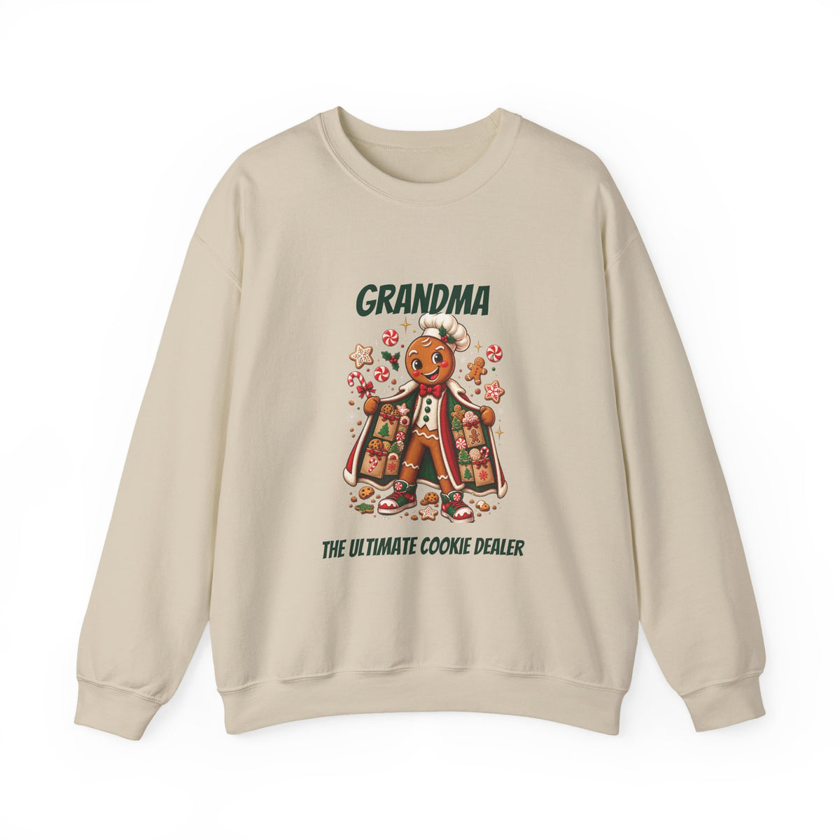 Grandma The Ultimate Cookie Dealer gingerbread Christmas sweatshirt