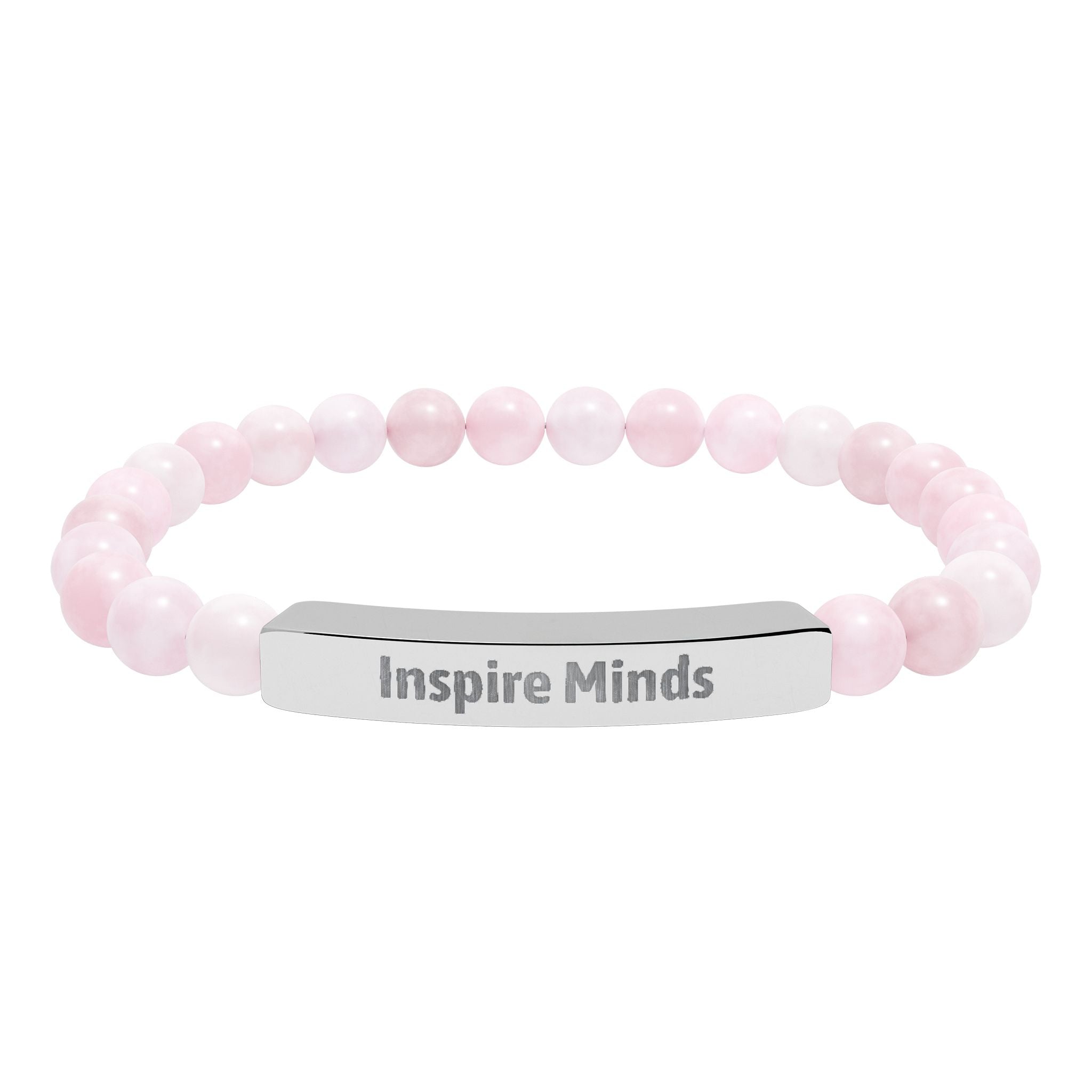 Available stone bead color options for the engraved bracelet