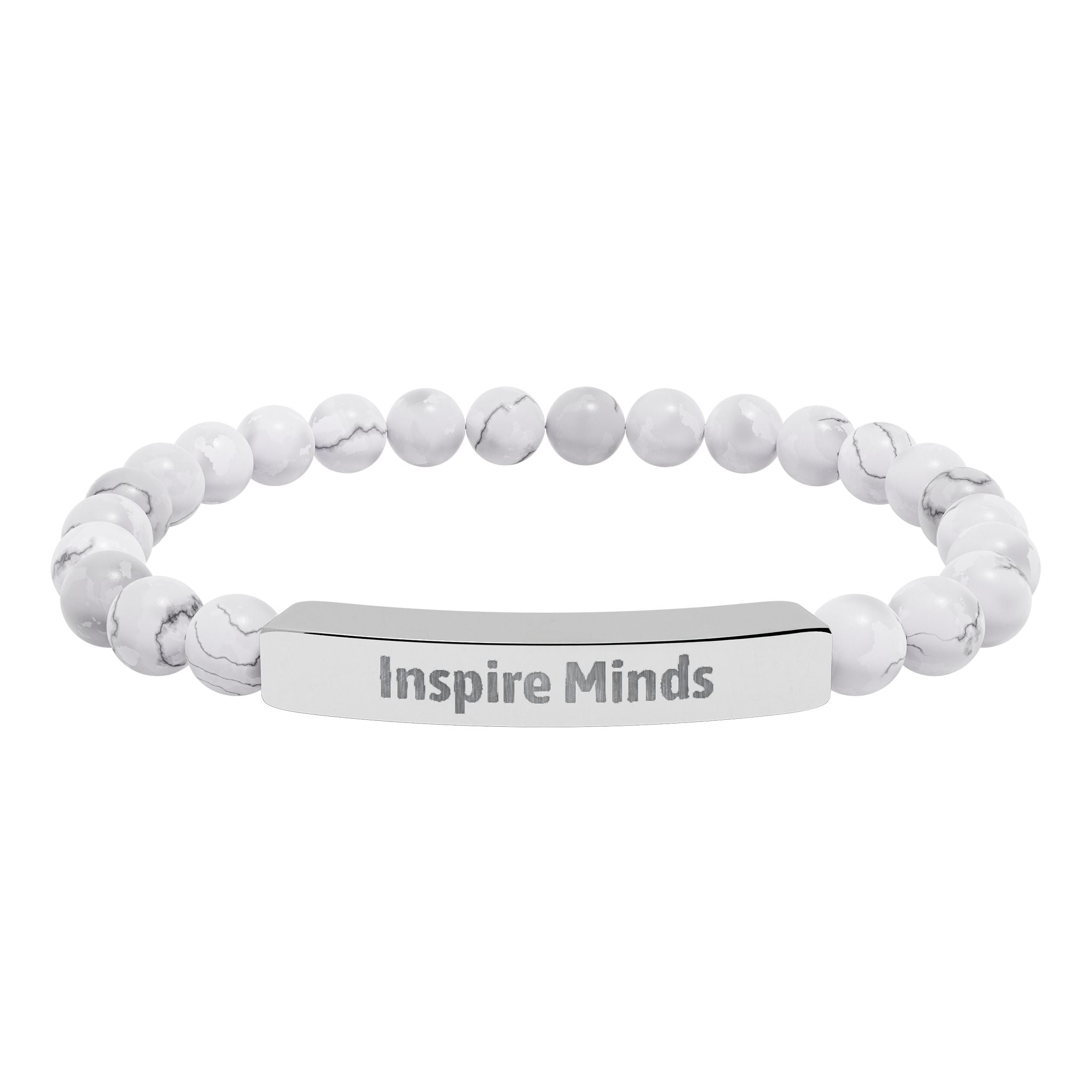 Inspire Minds bracelet worn on a wrist