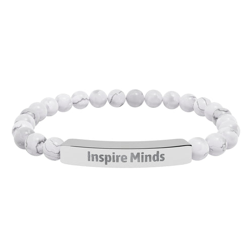 Inspire Minds bracelet worn on a wrist