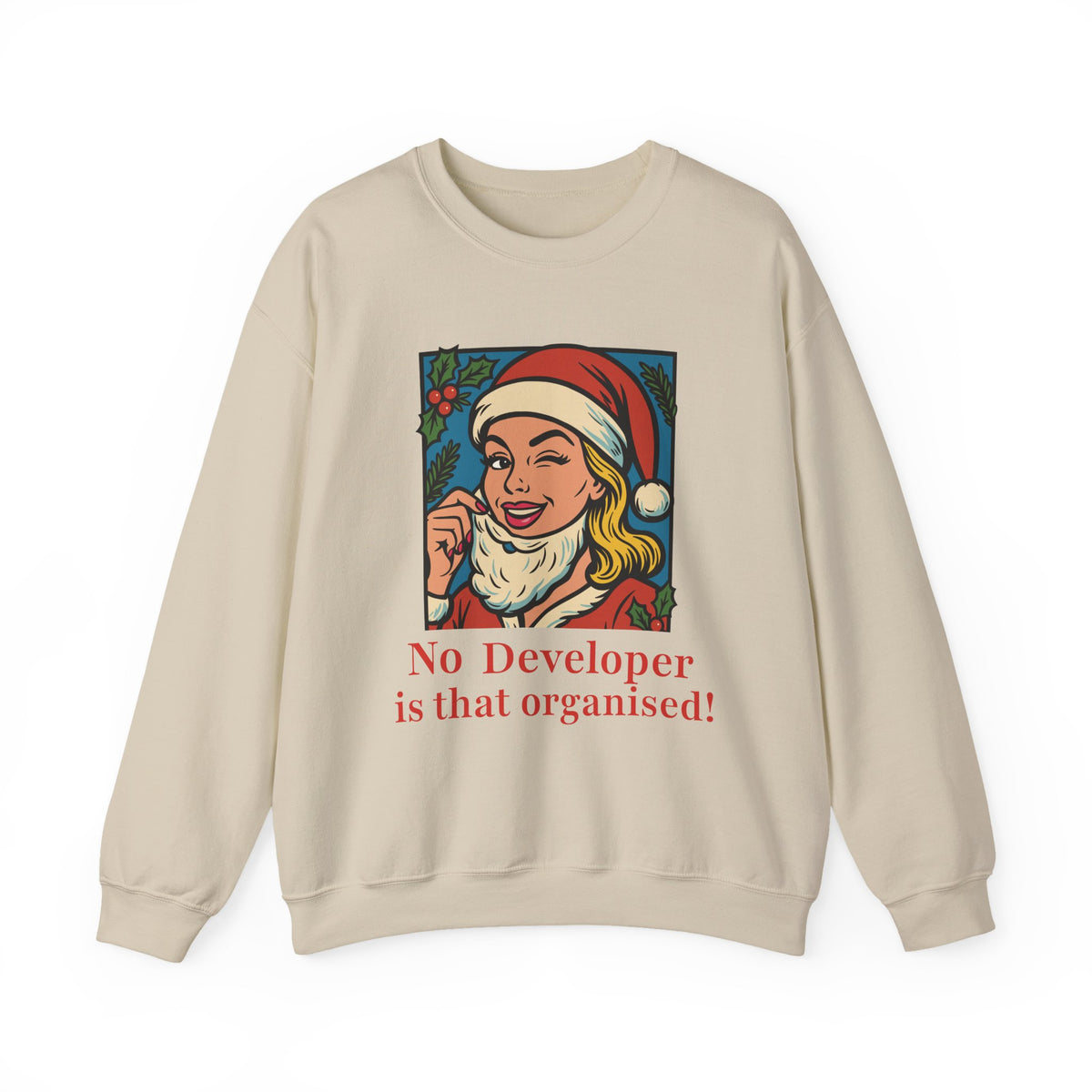 No Developer Is That Organised funny Christmas sweatshirt