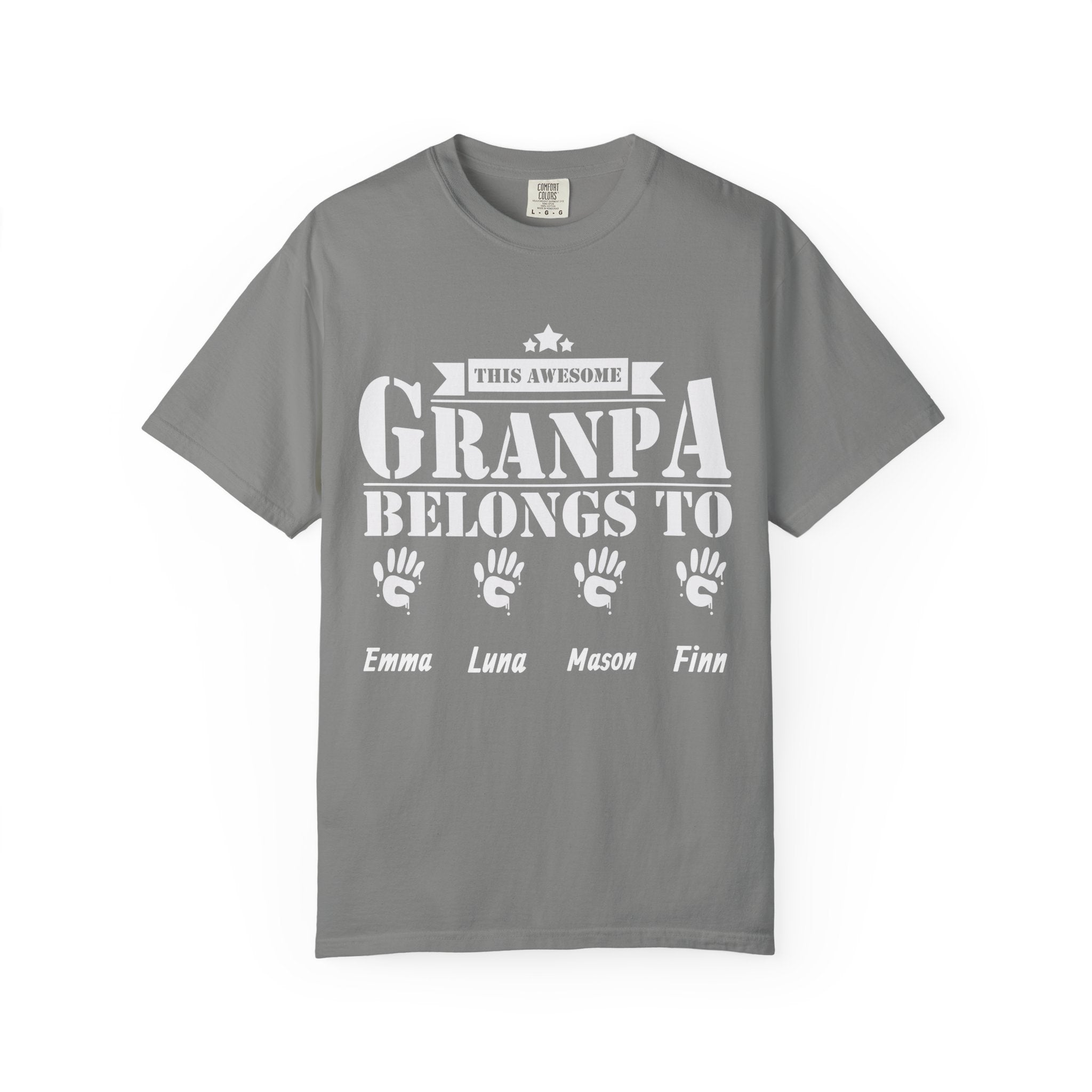 Grandpa gift tee available in multiple colors and sizes S to 4XL