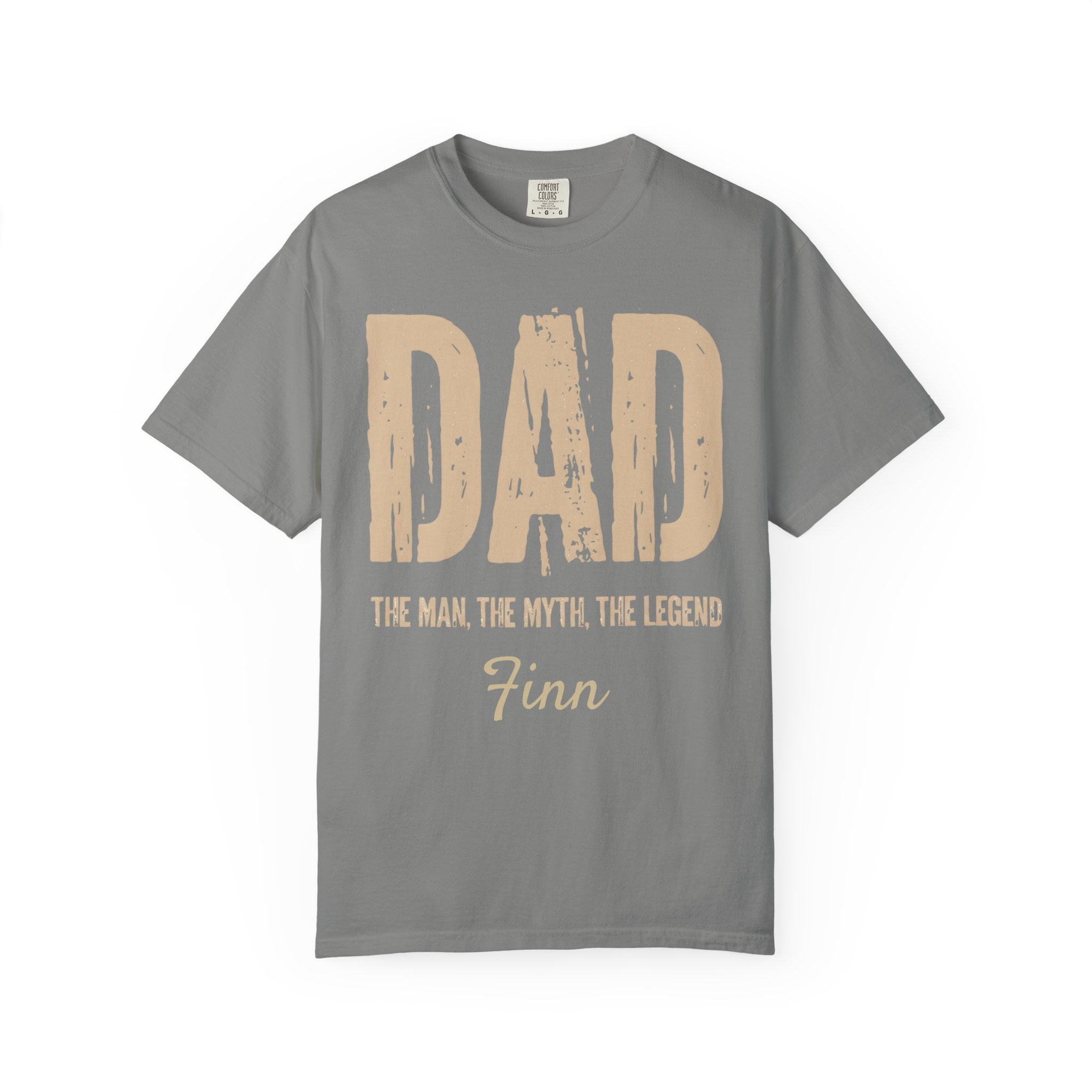 Personalized Dad tee available in multiple colors and sizes S to 4XL