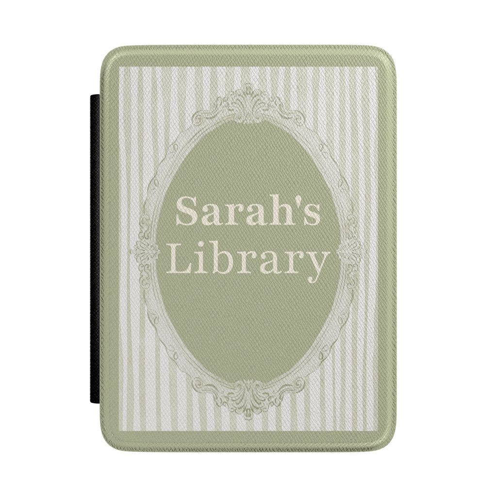 Personalized mirror frame Kindle case with custom name