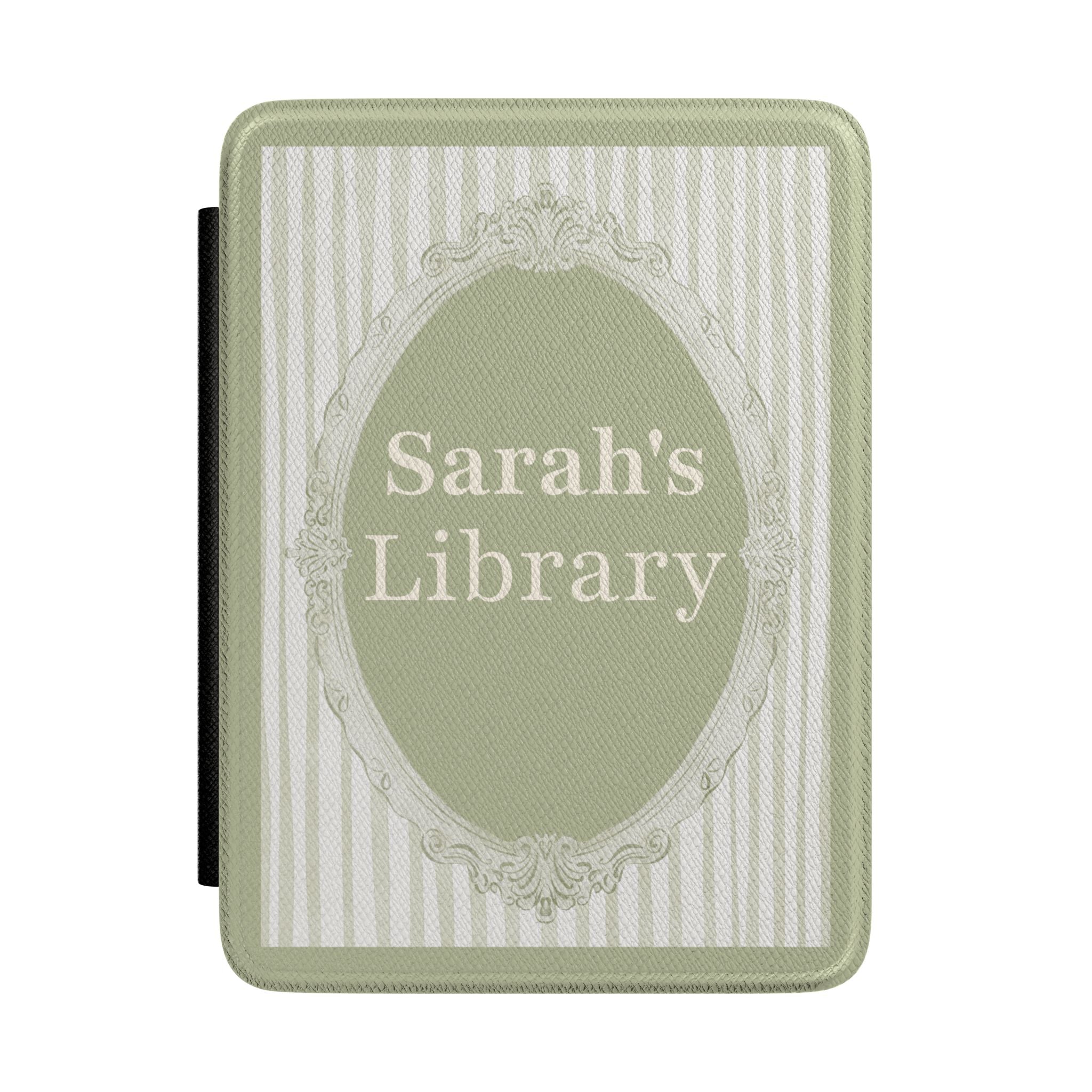 Personalized mirror frame Kindle case with custom name
