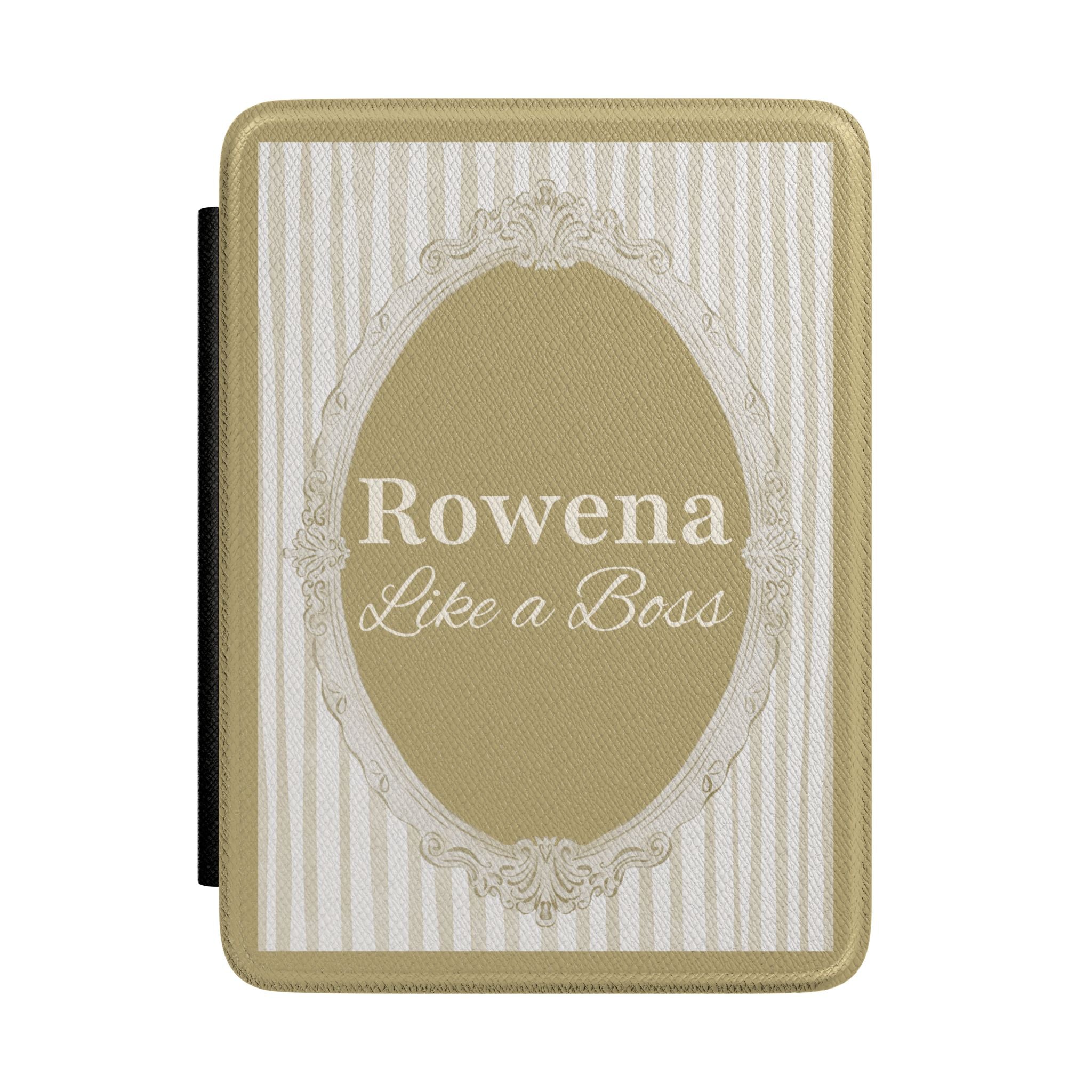 Personalized mirror frame Kindle case with custom name
