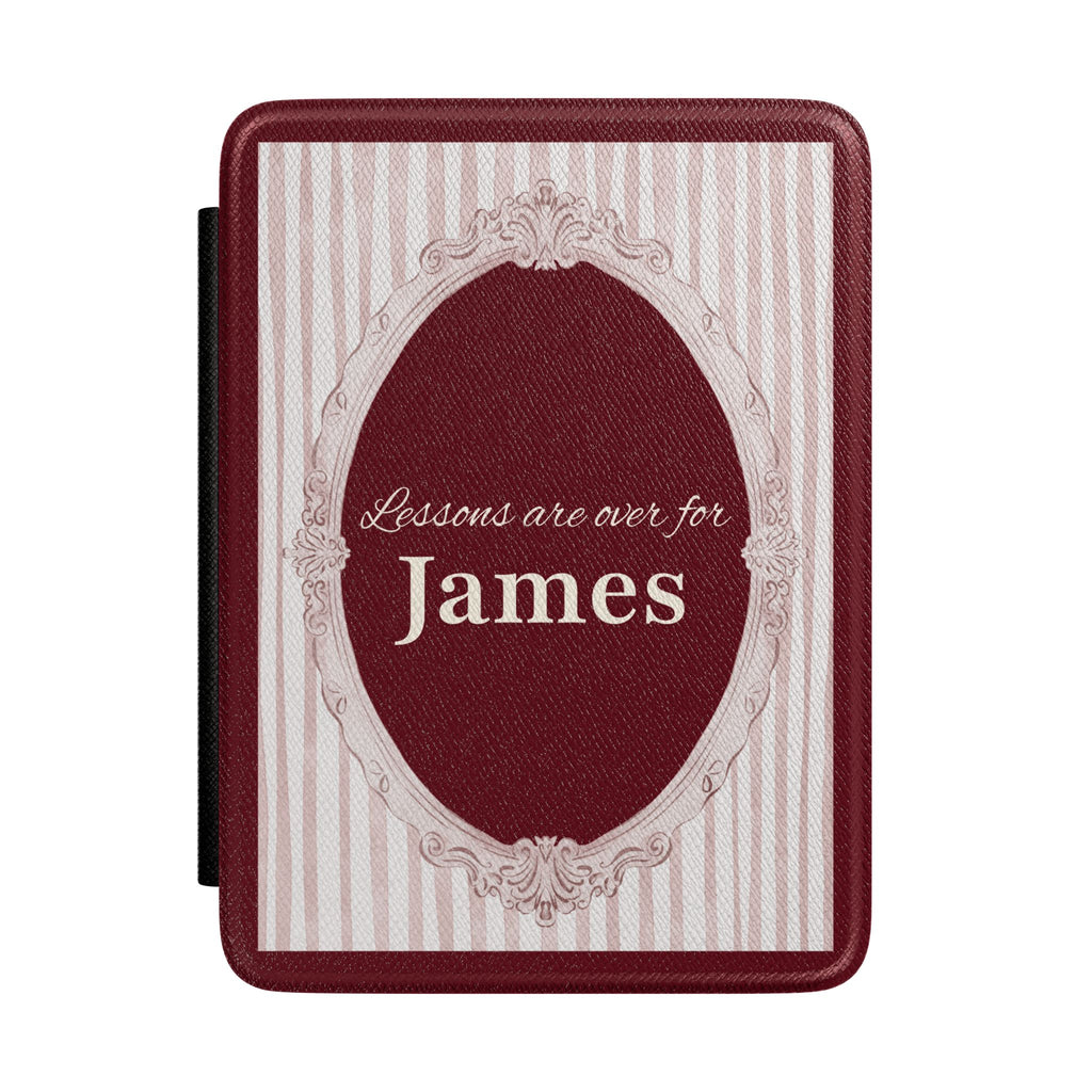 Personalized mirror frame Kindle case with custom name